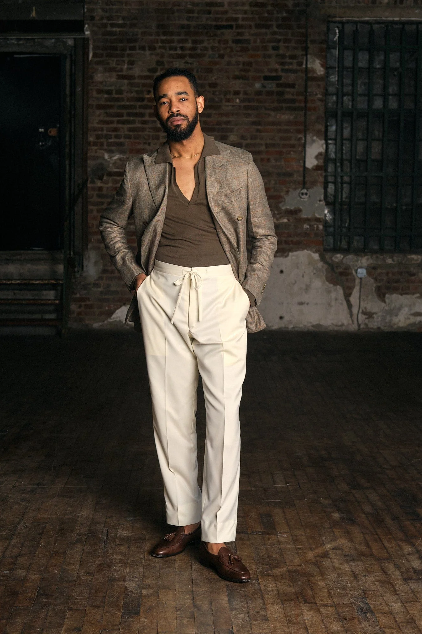 Bamboo Windowpane Jacket - Image 33