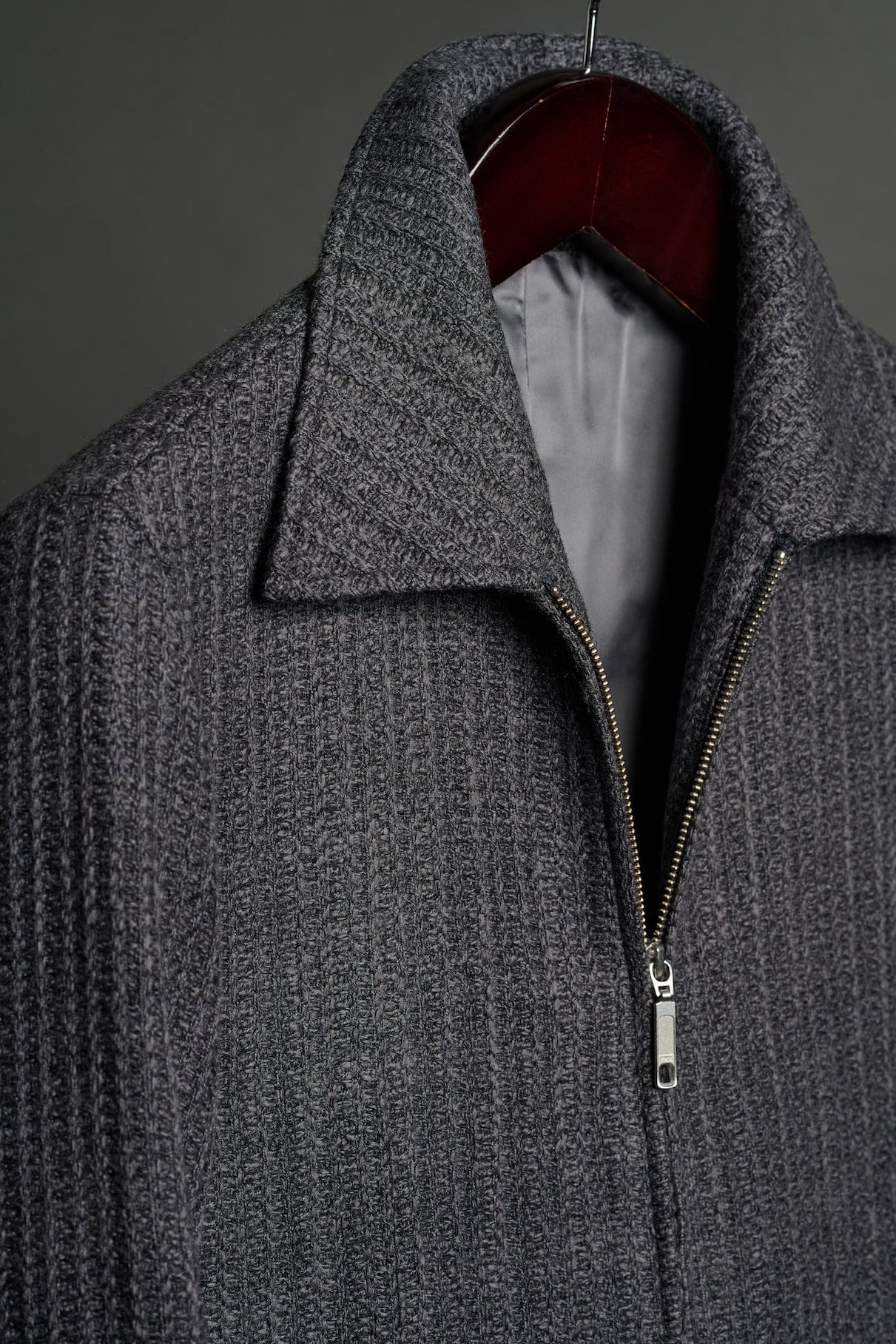 Cable Knit Luxury Wool Bomber - Image 3