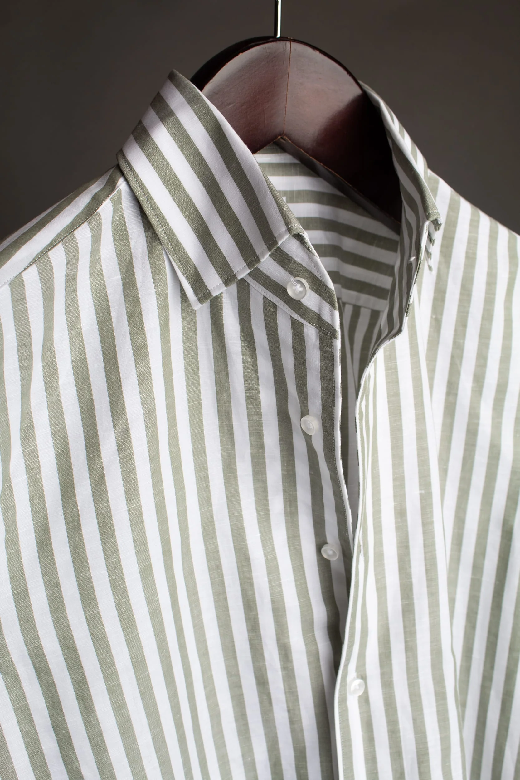 Cotton & Linen Candy Stripe Shirt - Image 11
