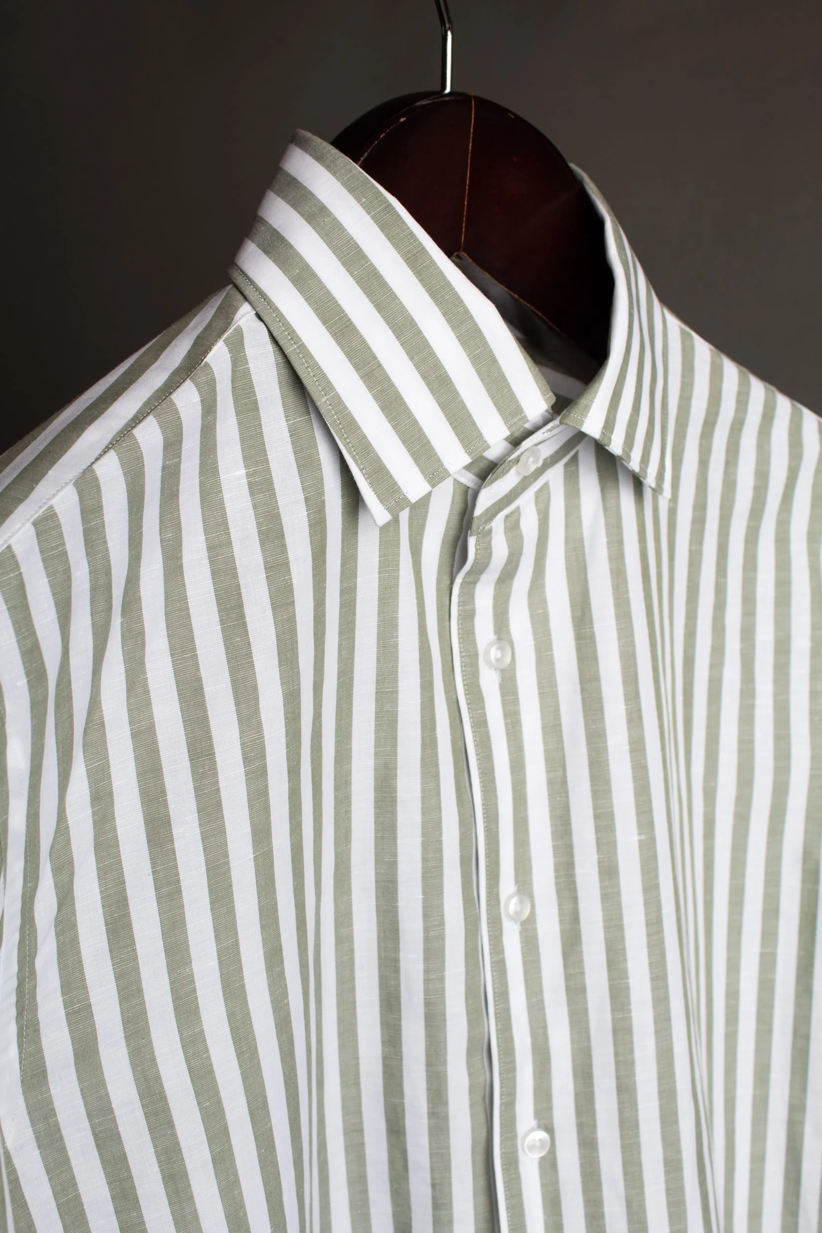 Cotton & Linen Candy Stripe Shirt - Image 9