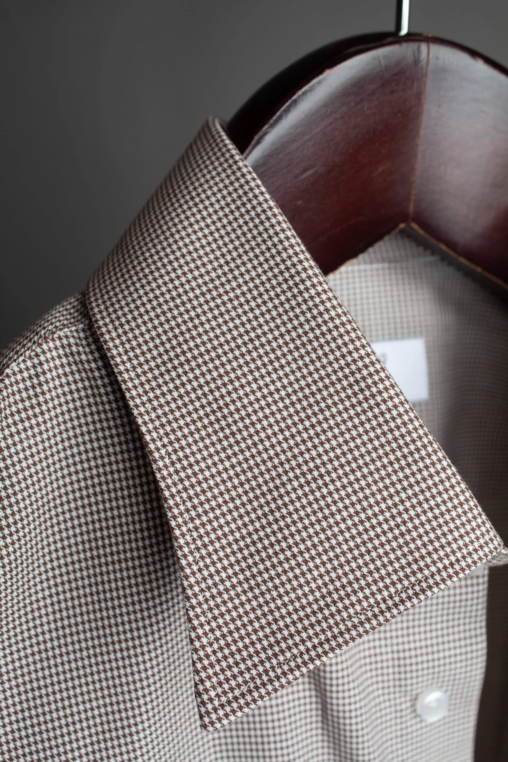 Cotton & Wool Puppytooth Shirt - Image 3