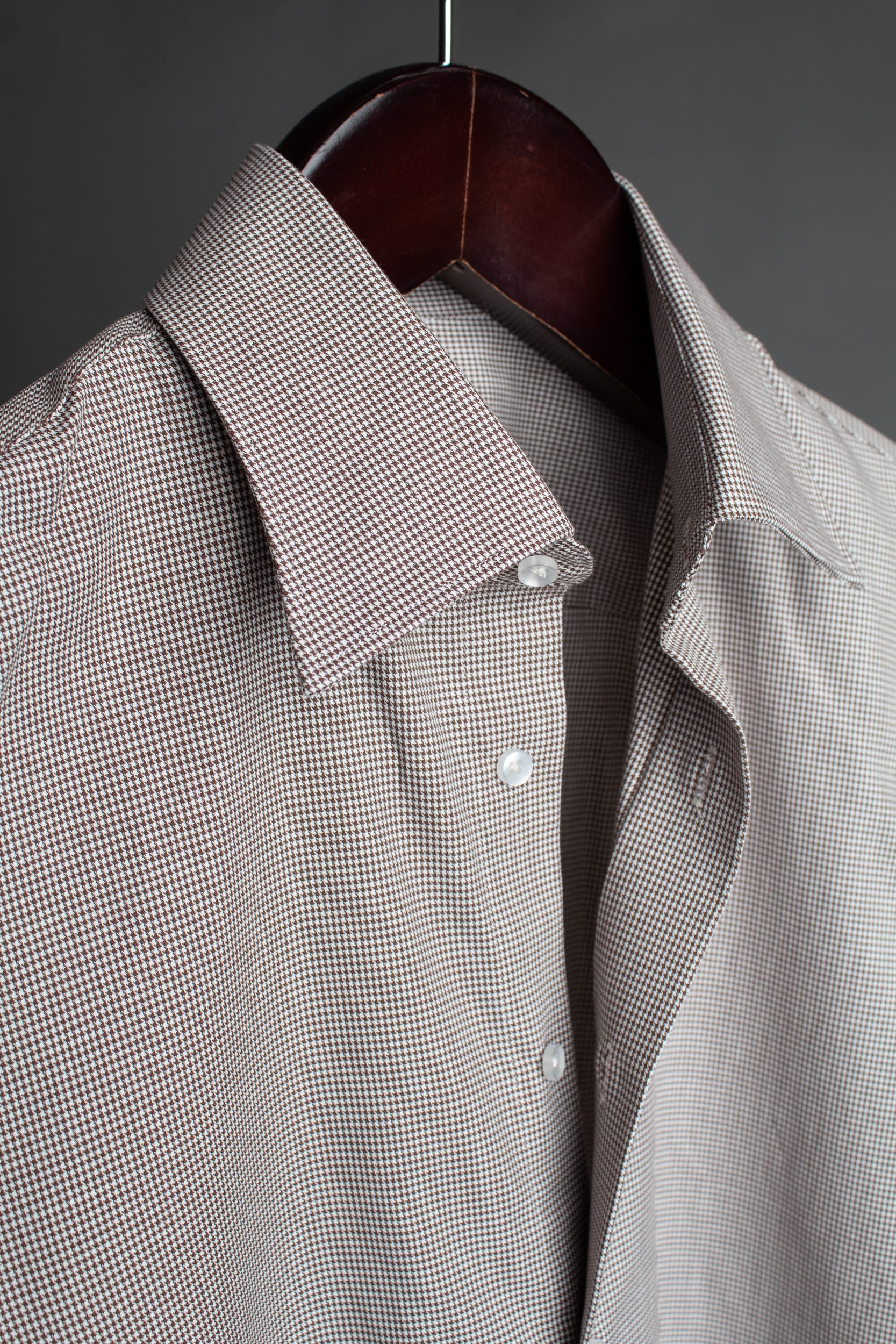 Cotton & Wool Puppytooth Shirt - Image 4