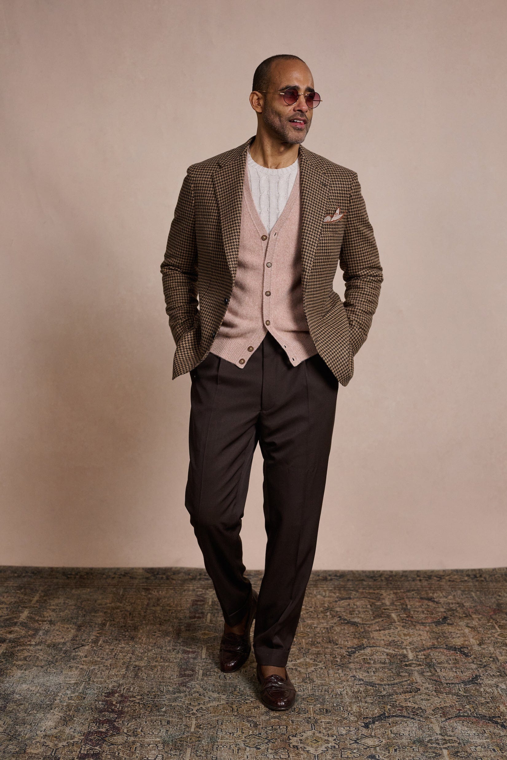 Houndstooth Lambswool Jacket - Image 6