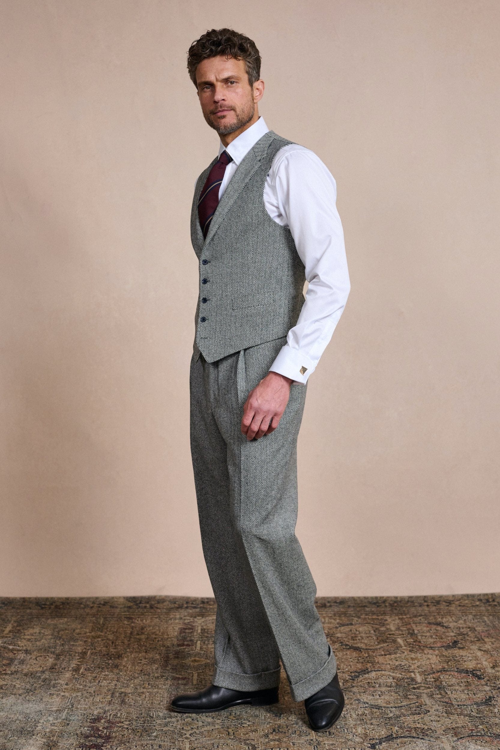 Herringbone Lambswool Suit - Image 5