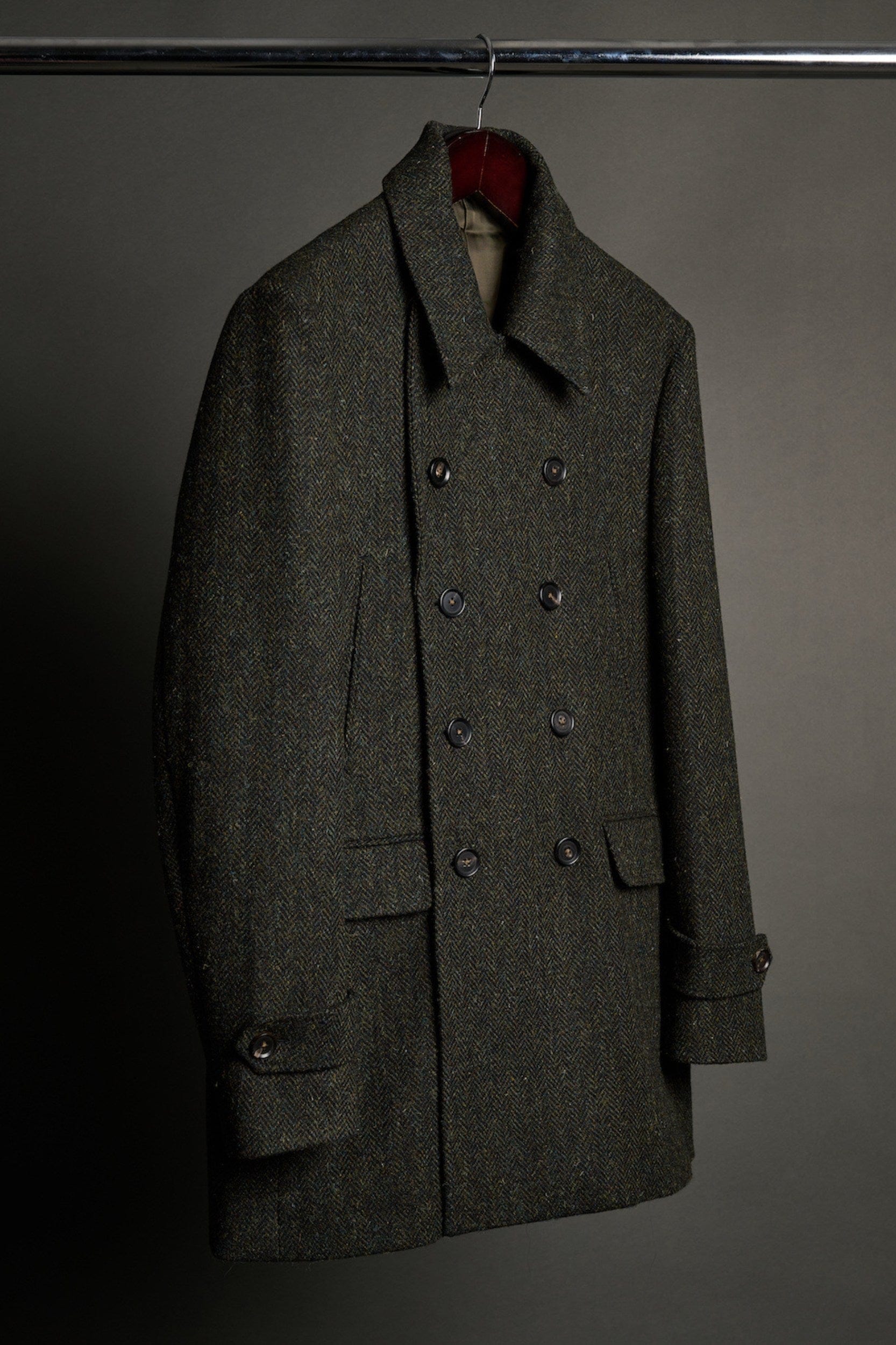 Harris Tweed Herringbone Coat - Image 17