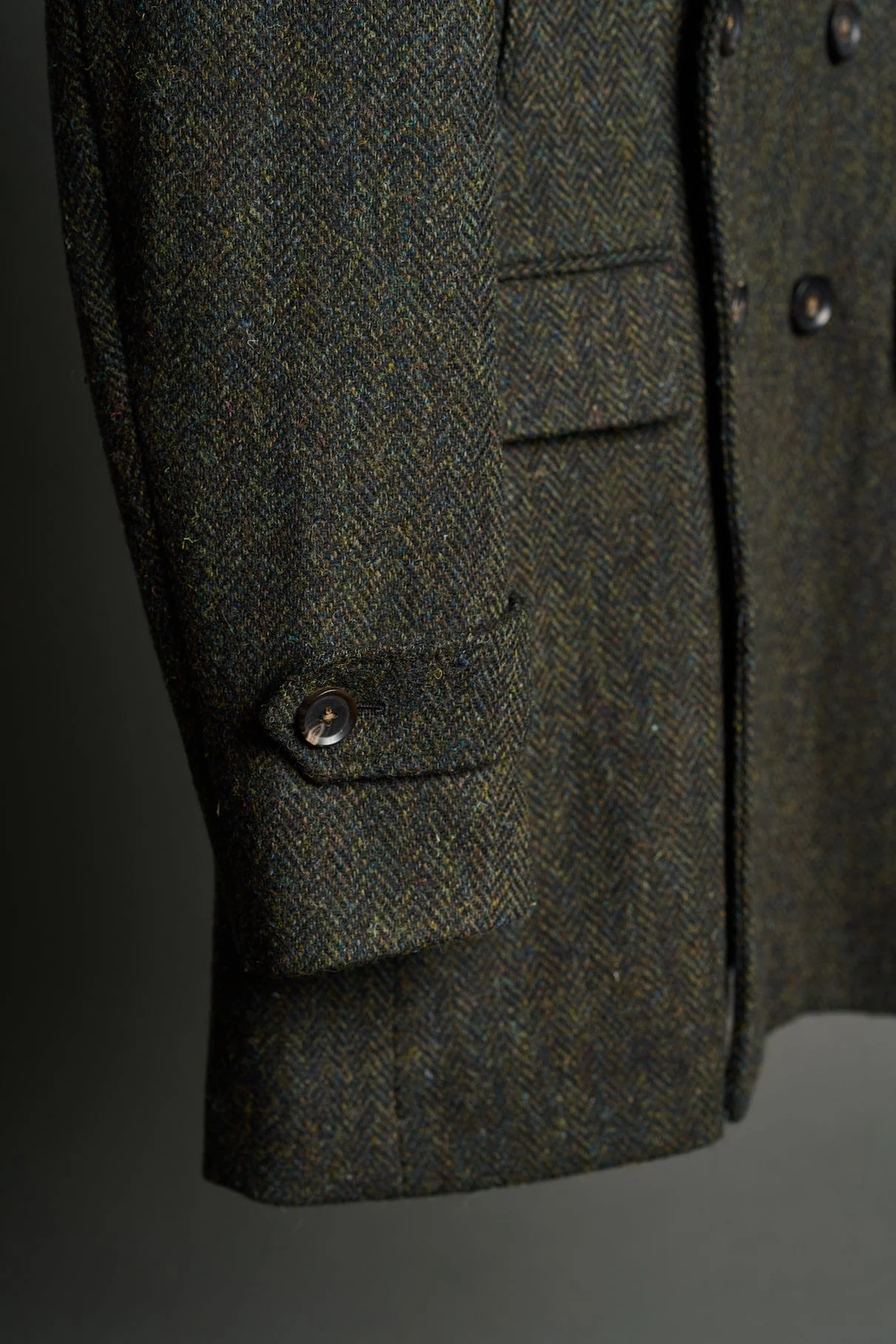 Harris Tweed Herringbone Coat - Image 5