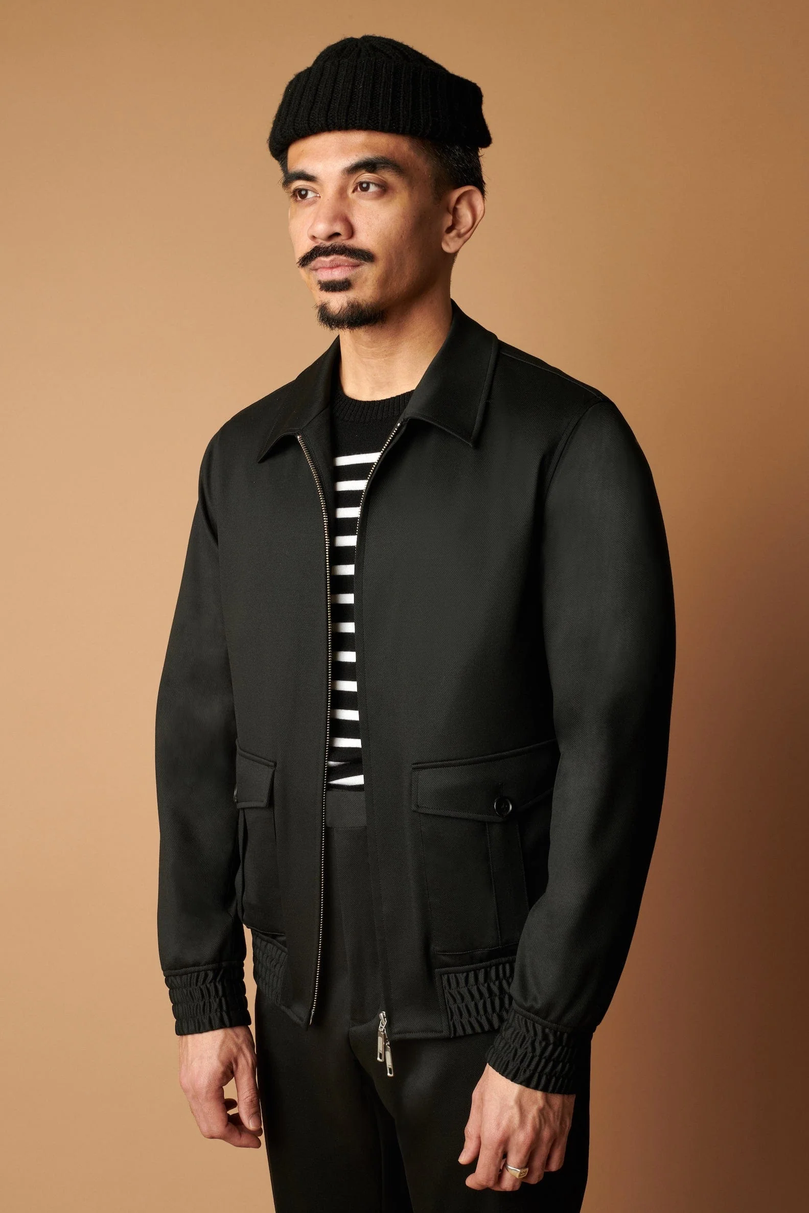 Cashmere Denim Twill Bomber - Image 4