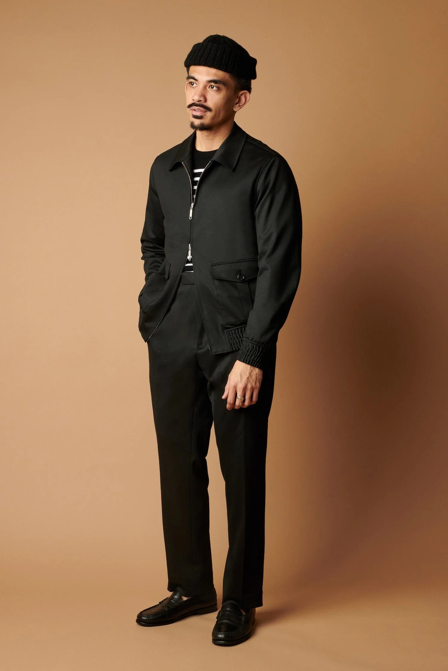 Cashmere Denim Twill Bomber - Image 6