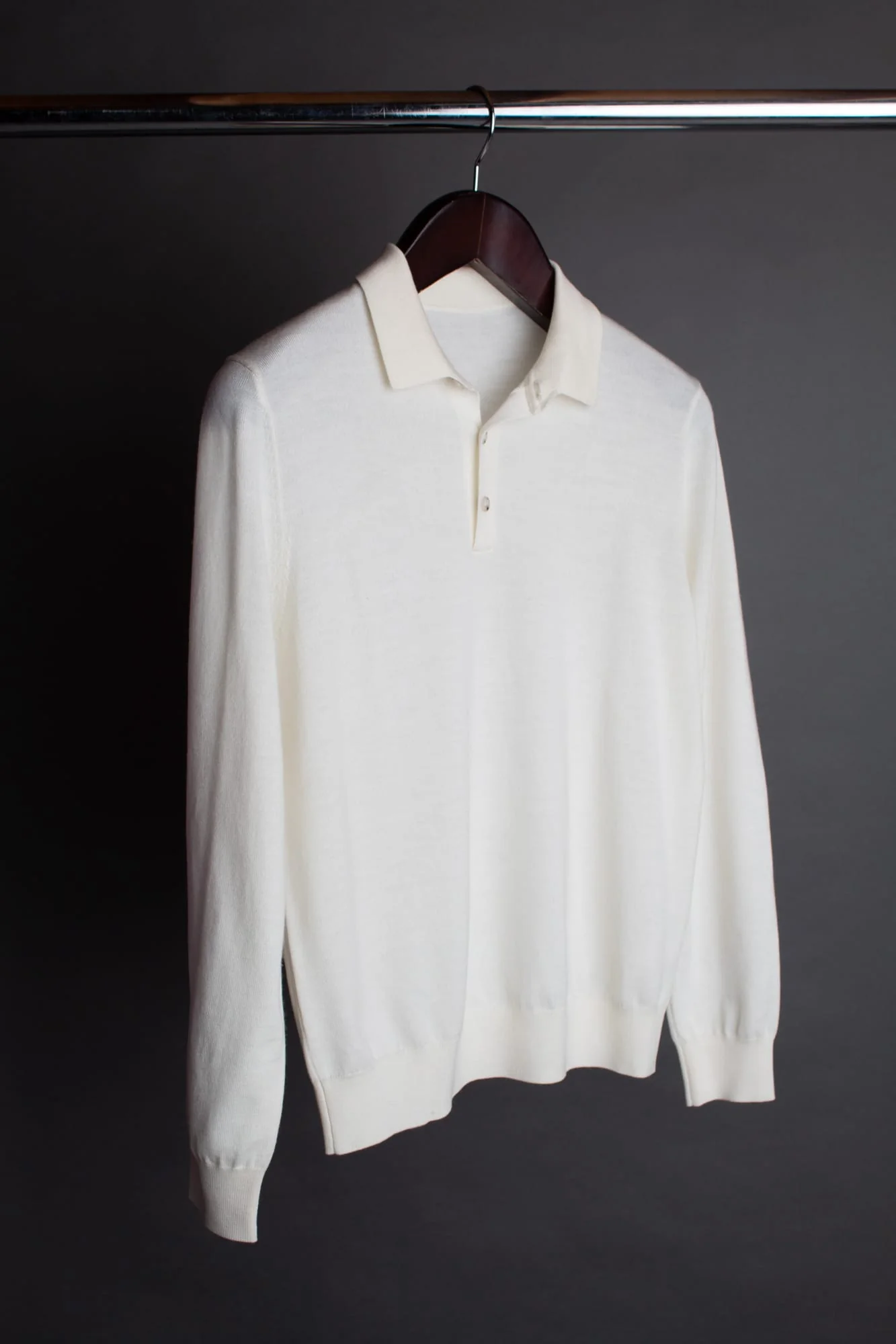 MTM Merino Long-Sleeve Polo - Image 3