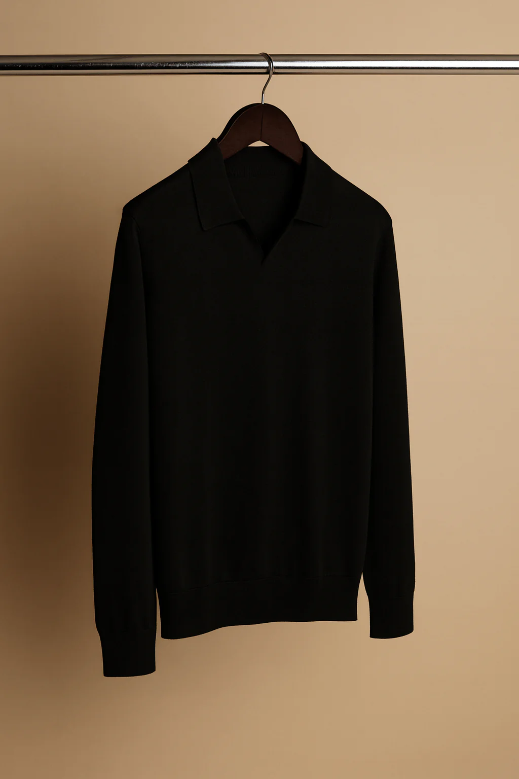 MTM Merino Long-Sleeve V-Neck Polo - Image 13