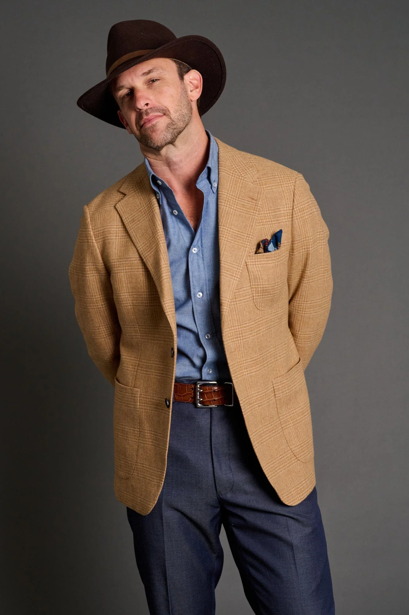 Wool Denim Twill Trouser - Image 8