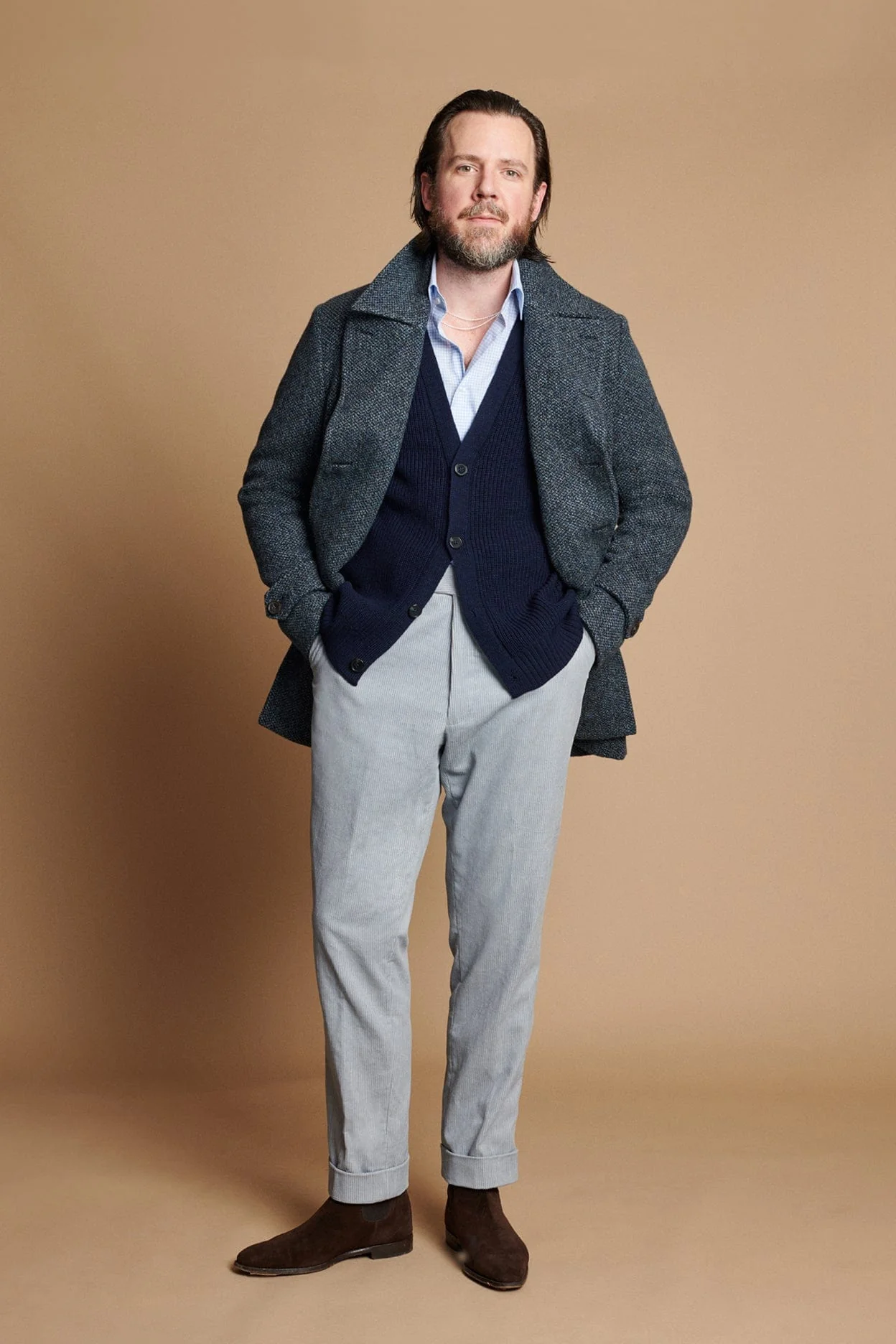 Barley Corn Soft Wool Coat - Image 7