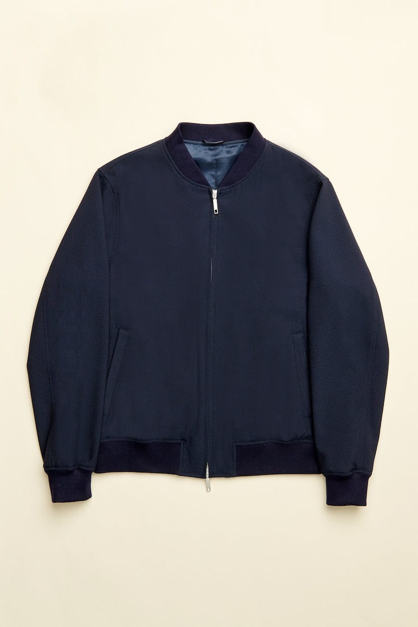 Stretch Seersucker Bomber - Image 5