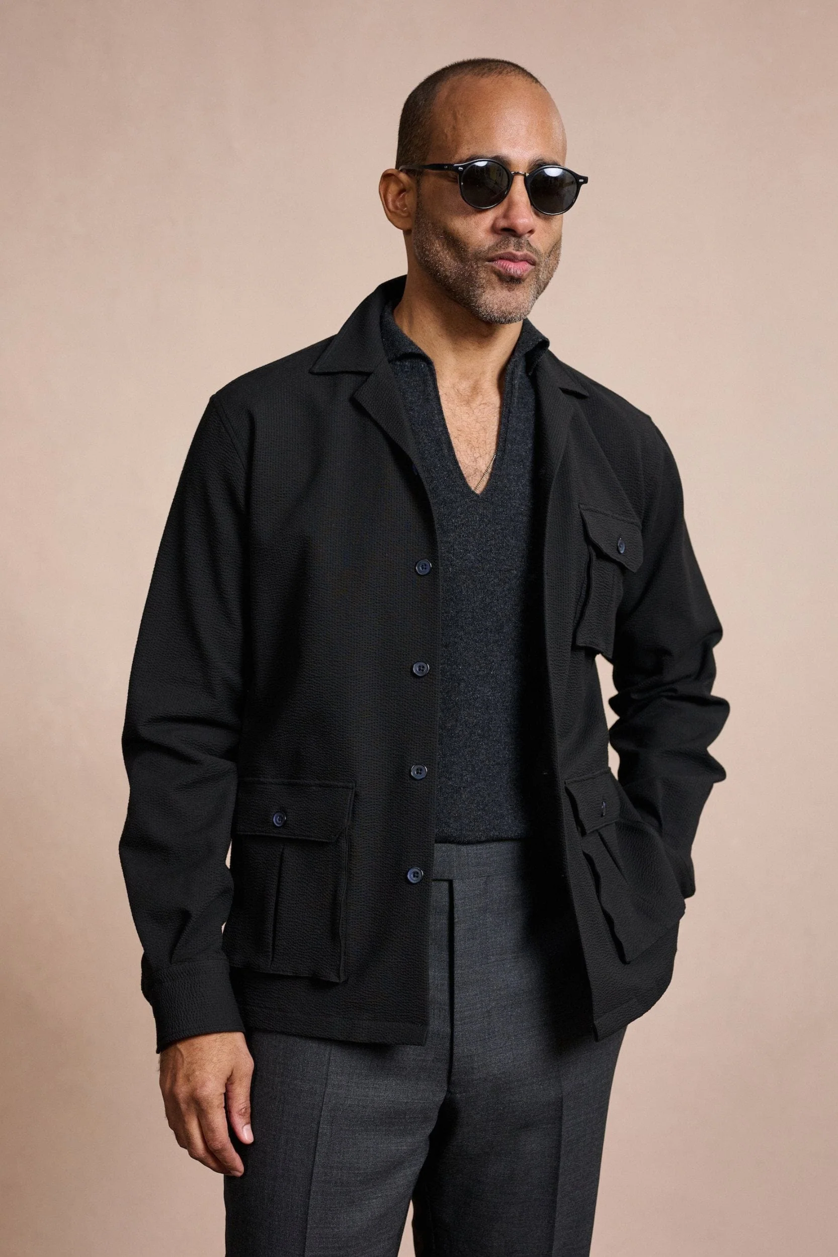 Performance Seersucker Shacket - Image 2