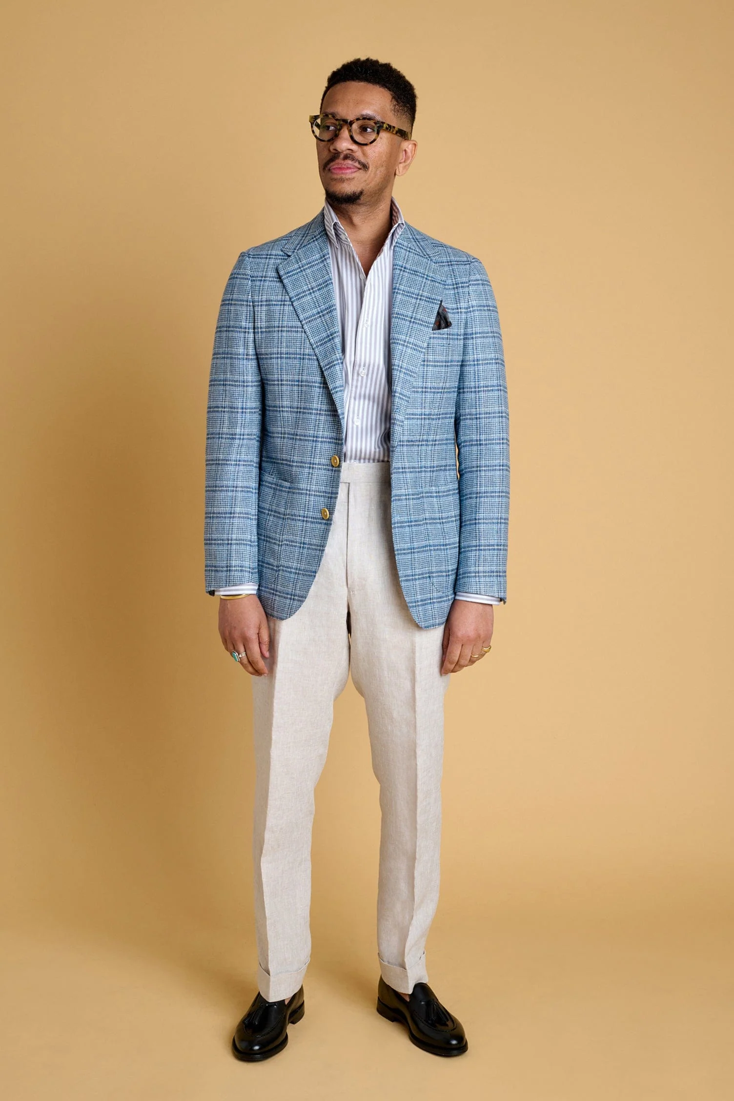 Silk, Linen & Tropical Wool Jacket - Image 3