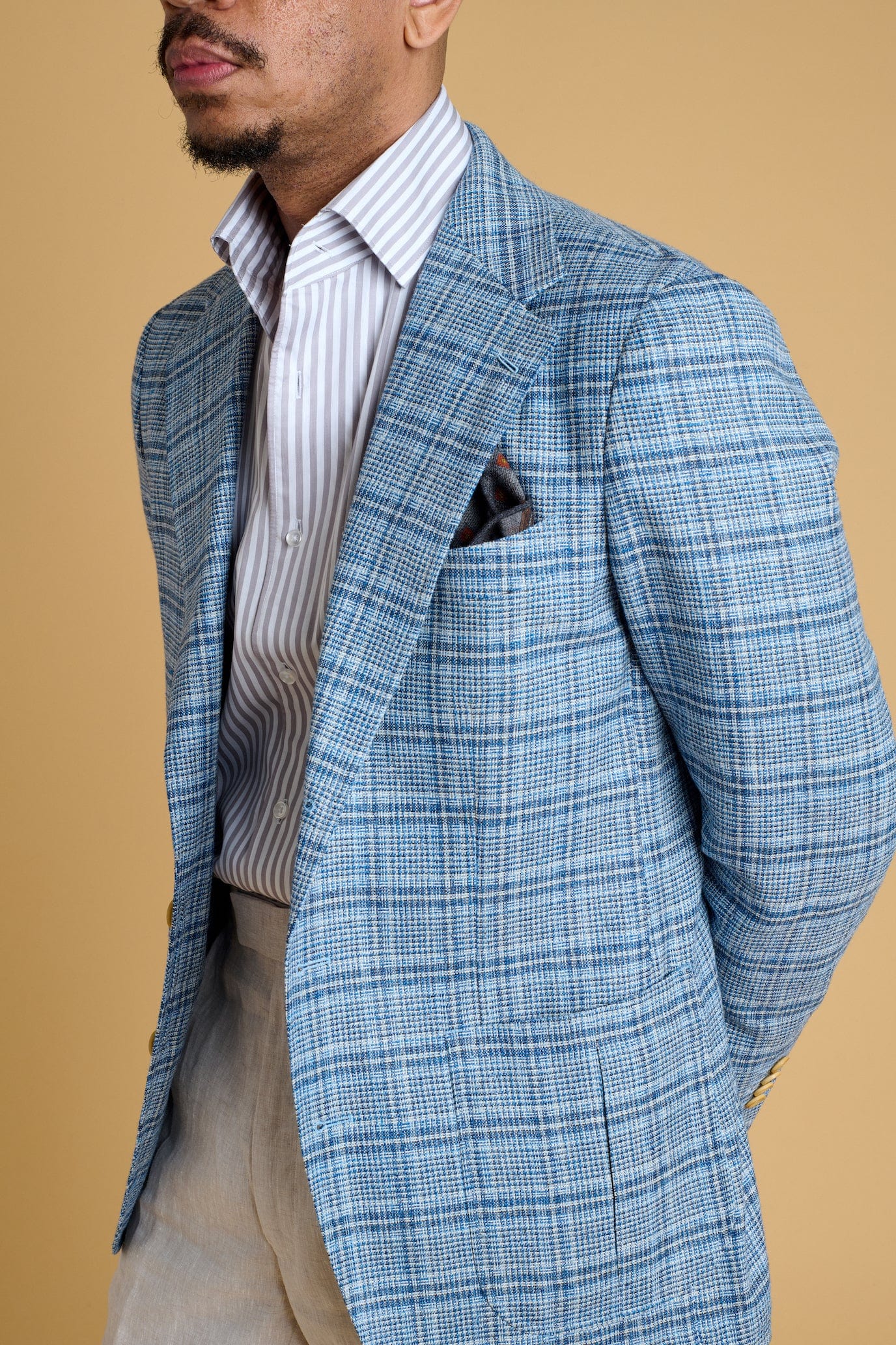 Silk, Linen & Tropical Wool Jacket - Image 5