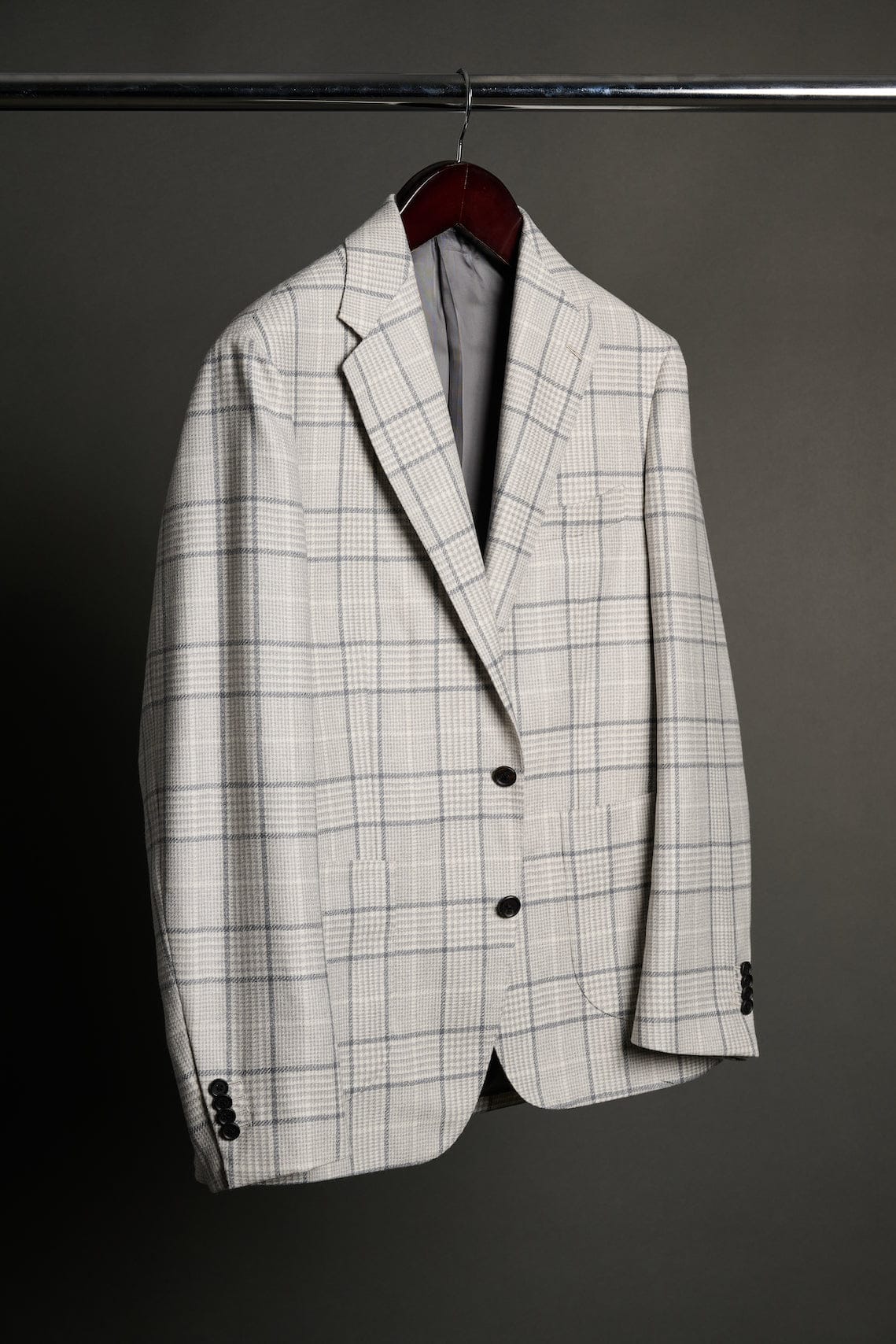 Wool, Silk & Linen Glenplaid Jacket - Image 5