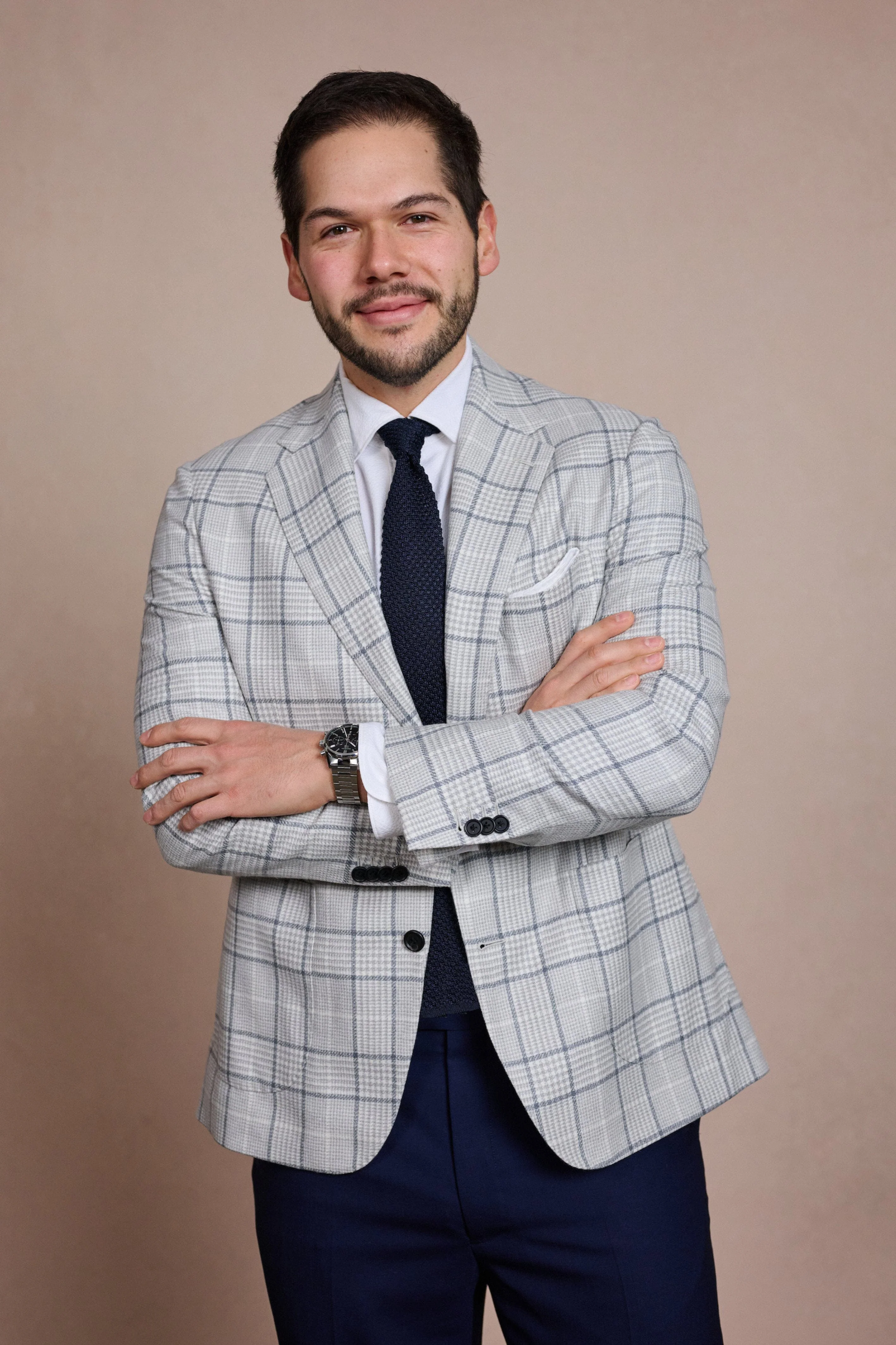 Wool, Silk & Linen Glenplaid Jacket - Image 7